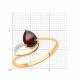 Золотое кольцо Diamant 51-310-00985-2 с фианитом и гранатом