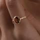 Золотое кольцо Diamant 51-310-01927-5 с раухтопазом