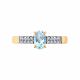 Золотое кольцо Diamant 51-310-02941-2 с топазом и фианитом