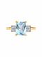 Золотое кольцо Diamant 51-310-02948-2 с топазом и фианитом