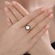 Золотое кольцо Diamant 51-310-02966-1 с фианитом и горным хрусталём