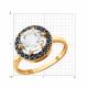 Золотое кольцо Diamant 51-310-02966-1 с фианитом и горным хрусталём