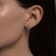 Золотые серьги Diamant 51-320-02165-1 с топазом и Лондон топазом