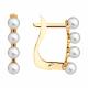 Золотые серьги Diamant 51-320-02680-1 с жемчугом