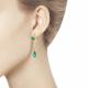 Длинные золотые серьги Diamant с агатом 51-321-00592-3