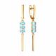 Золотые серьги Diamant 51-321-02992-1 с топазом