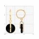 Золотые серьги Diamant 51-321-03129-1 с агатом
