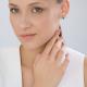 Золотые серьги Diamant 51-322-00439-2 с фианитом и агатом