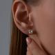 Золотые серьги Diamant 51-322-01764-3 с празиолитом