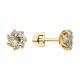 Золотые серьги Diamant 51-322-01774-2 с празиолитом