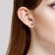 Золотые серьги Diamant 51-322-01774-2 с празиолитом