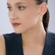Золотые серьги Diamant 51-323-00439-1 с фианитом и Лондон топазом