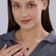 Золотая подвеска Diamant 51-330-02657-1 с фианитом и агатом