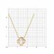 Золотое колье Diamant 51-370-03038-1 с перламутром