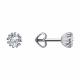Серьги из белого золота Diamant 52-122-01858-1 с фианитом