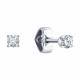 Серьги из белого золота Diamant 52-122-02086-1 с фианитом