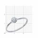 Кольцо из белого золота Diamant 52-210-02061-1 с бриллиантом