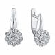 Серьги из белого золота Diamant 52-220-02040-1 с бриллиантом