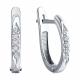 Серьги из белого золота Diamant 52-220-02079-1 с бриллиантом