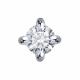 Одиночная серьга из белого золота Diamant с бриллиантом 52-227-01926-1