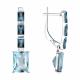 Золотые серьги Diamant 52-321-02457-1 с топазом и Лондон топазом