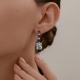 Золотые серьги Diamant 52-321-02457-1 с топазом и Лондон топазом