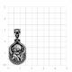 Серебряная подвеска Иконка Божией Матери Владимирская TALANT 52-76-0000-18179