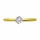 Кольцо из лимонного золота Diamant 53-110-01939-1 с фианитом