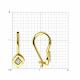 Серьги из лимонного золота Diamant 53-120-00689-1 с фианитом