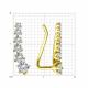 Серьги из лимонного золота Diamant 53-120-01647-1 с фианитом