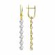 Серьги из лимонного золота Diamant 53-221-00582-1 с бриллиантом