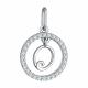 Серебряная подвеска-буква О TALANT с фианитом 54-72-0001-29413