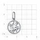 Серебряная подвеска Знак зодиака Близнецы TALANT 55-72-0000-13090