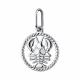Серебряная подвеска Знак зодиака Рак TALANT 55-72-0000-13091