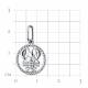 Серебряная подвеска Знак зодиака Рак TALANT 55-72-0000-13091