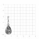 Серебрянная подвеска-ладанка Святая блаженная Матрона TALANT 56-76-0000-15975