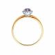 Золотое кольцо SOKOLOV 6014185 с бриллиантом и танзанитом