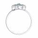 Серебряное кольцо SOKOLOV 63010000 с фианитом и изумрудом