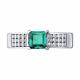 Серебряное кольцо SOKOLOV 63010012 с фианитом и изумрудом