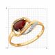 Золотое кольцо SOKOLOV 71-00428 с бриллиантом и гранатом