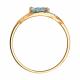 Золотое кольцо SOKOLOV 71-00433 с топазом и бриллиантом