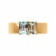 Золотое кольцо SOKOLOV 716363 с топазом и празиолитом