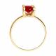 Золотое кольцо SOKOLOV 716499 с рубиновым корундом