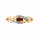 Золотое кольцо SOKOLOV 717293 с фианитом и гранатом