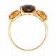 Золотое кольцо SOKOLOV 717303 с цитрином и раухтопазом