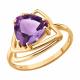Золотое кольцо SOKOLOV 717463 с аметистом