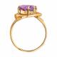 Золотое кольцо SOKOLOV 717463 с аметистом