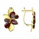 Золотые серьги SOKOLOV 725974-2 с гранатом