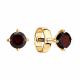 Золотые серьги SOKOLOV 728732 с гранатом