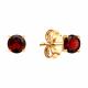 Золотые серьги SOKOLOV 729060 с гранатом